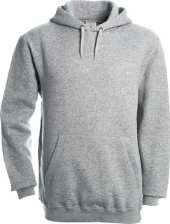 B&C Hoodie in Heather Grey, voorkant