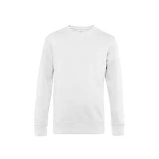 B&C KING sweater met ronde hals in White, voorkant