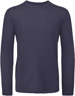B&C Inspire men's long-sleeved T-shirt in Urban Navy, voorkant