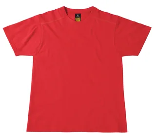 B&C Pro Perfect Pro Workwear T-shirt in Red, voorkant