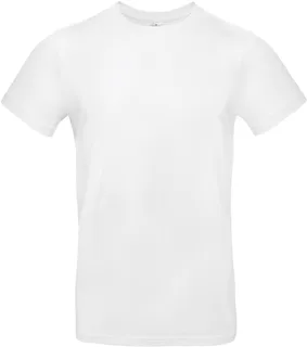B&C #E190 men's T-shirt in White, voorkant