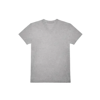 B&C T-shirt met V-hals #150 in Sport Grey, voorkant