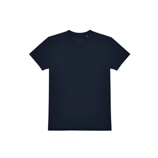 B&C T-shirt met V-hals #150 in Navy, voorkant