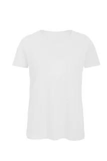 B&C Women's T-shirt in White, voorkant
