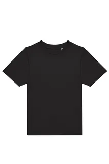 B&C T-shirt kids #E190 in Black, voorkant