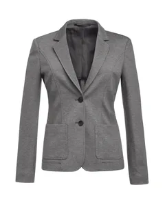 Brook Taverner Jersey Libre dames blazer in Grey, voorkant
