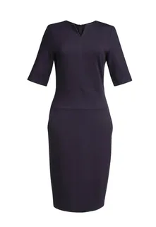 Brook Taverner Jurk Celeste in Navy, voorkant