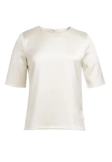 Brook Taverner Blouse Ravenna in Cream, voorkant