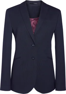 Brook Taverner Colbert Cordelia in Navy Pin Dot, voorkant