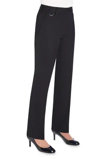 Brook Taverner Straight-leg trousers in Navy, voorkant