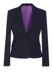 Brook Taverner Getailleerd Colbert Saturn in Navy, voorkant