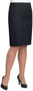 Brook Taverner Pluto Straight Rok in Black, voorkant
