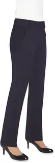 Brook Taverner Slim fit pantalon Genoa in Navy, voorkant