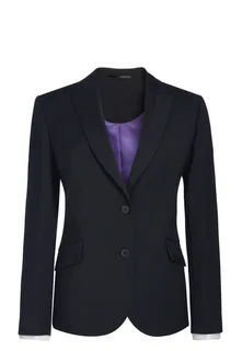 Brook Taverner Getailleerd Colbert Novara in Black, voorkant