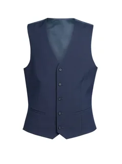 Brook Taverner Herengilet George, getailleerde snit in Denim, voorkant