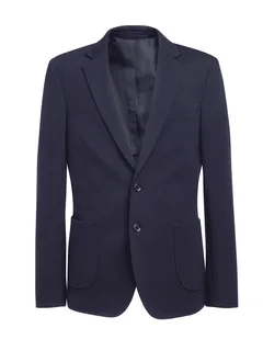 Brook Taverner Jersey heren blazer in Navy, voorkant