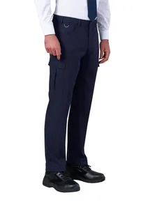 Brook Taverner Heren Cargobroek Tours in Navy, voorkant