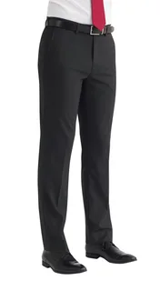 Brook Taverner Monaco Broek in Charcoal, voorkant