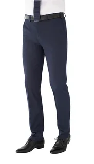 Brook Taverner Pantalon Pegasus in Navy Pin Dot, voorkant