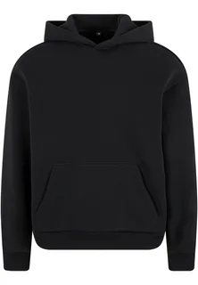 Build Your Brand Soft-touch hoodie in Black, voorkant