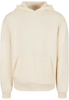 Build Your Brand Soft-touch hoodie in White-Sand, voorkant