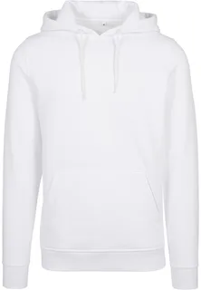 Build Your Brand Heavyweight hoodie in White, voorkant