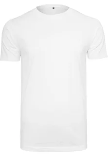 Build Your Brand T-shirt met ronde hals in White, voorkant