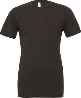 BELLA+CANVAS Unisex Triblend T-shirt met korte mouwen in Charcoal Black Triblend, voorkant
