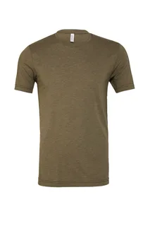 BELLA+CANVAS Unisex Triblend T-shirt met korte mouwen in Olive Triblend, voorkant