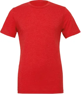 BELLA+CANVAS Unisex Triblend T-shirt met korte mouwen in Red Triblend, voorkant