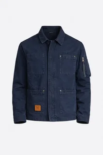 Bombers Original Davis jas in Navy, voorkant