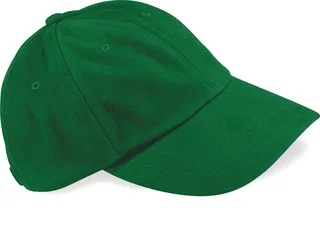 Beechfield Low-profile brushed cotton cap in Forest Green, voorkant