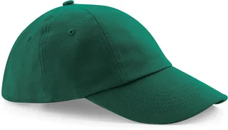Beechfield Low-profile drill cotton cap in Bottle Green, voorkant