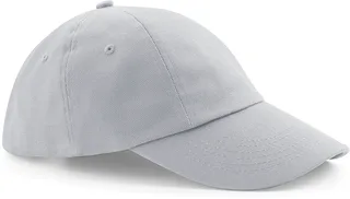 Beechfield Low-profile drill cotton cap in Light Grey, voorkant