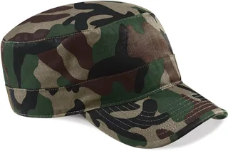 Beechfield Camouflage army cap in Jungle Camo, voorkant