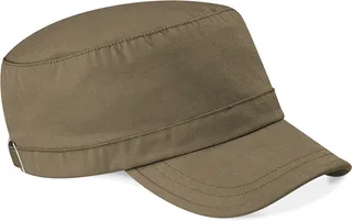Beechfield Legerpet in Khaki, voorkant