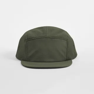 Beechfield Outdoor camper cap in recycled fleece in Olive Green, voorkant
