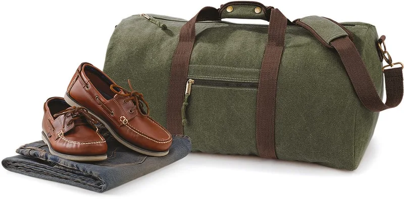 Quadra Vintage canvas weekendtas