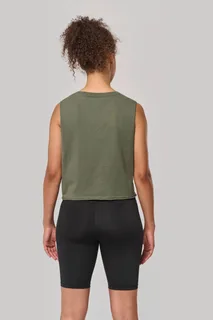 Cropped mouwloos T-shirt voor dames – foto 2