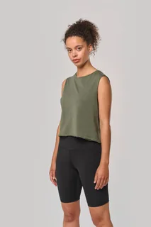 Cropped mouwloos T-shirt voor dames – foto 3