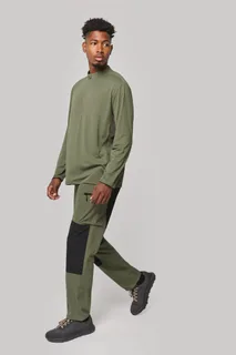 Proact Uniseks outdoor-T-shirt met 1/4-rits en lange mouwen – foto 5