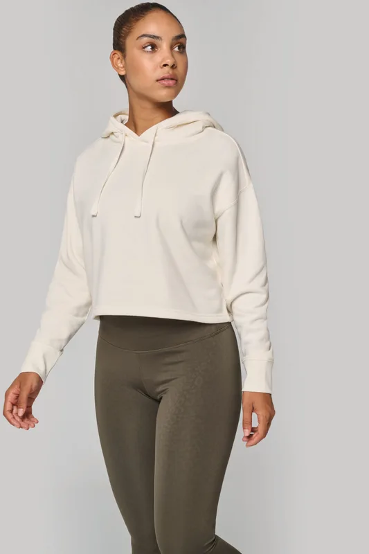 Proact Cropped damessweater met capuchon