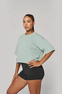 Proact Ladies' short sleeve crew neck crop sweatshirt – foto 1