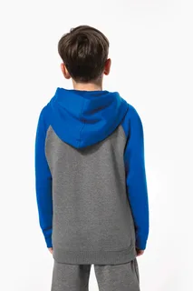 Proact Kinder multisport tweekleurige sweater met capuchon – foto 2