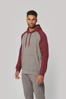 Proact Tweekleurige sweater met capuchon volwassene – foto 2