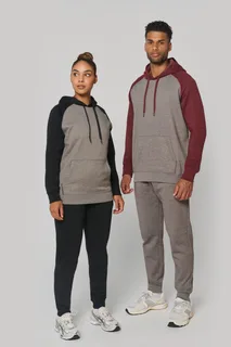 Proact Tweekleurige sweater met capuchon volwassene – foto 1