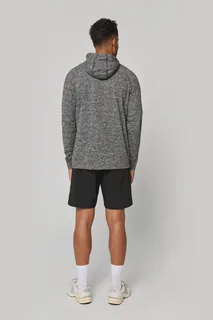 Proact Unisex zip neck hooded sports sweatshirt – foto 7