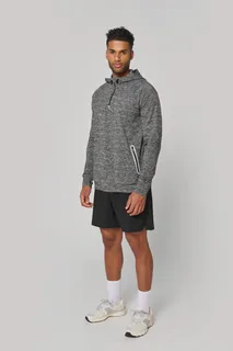 Proact Unisex zip neck hooded sports sweatshirt – foto 6