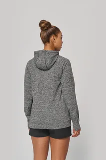 Proact Unisex zip neck hooded sports sweatshirt – foto 5