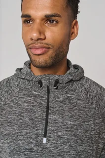 Proact Unisex zip neck hooded sports sweatshirt – foto 13